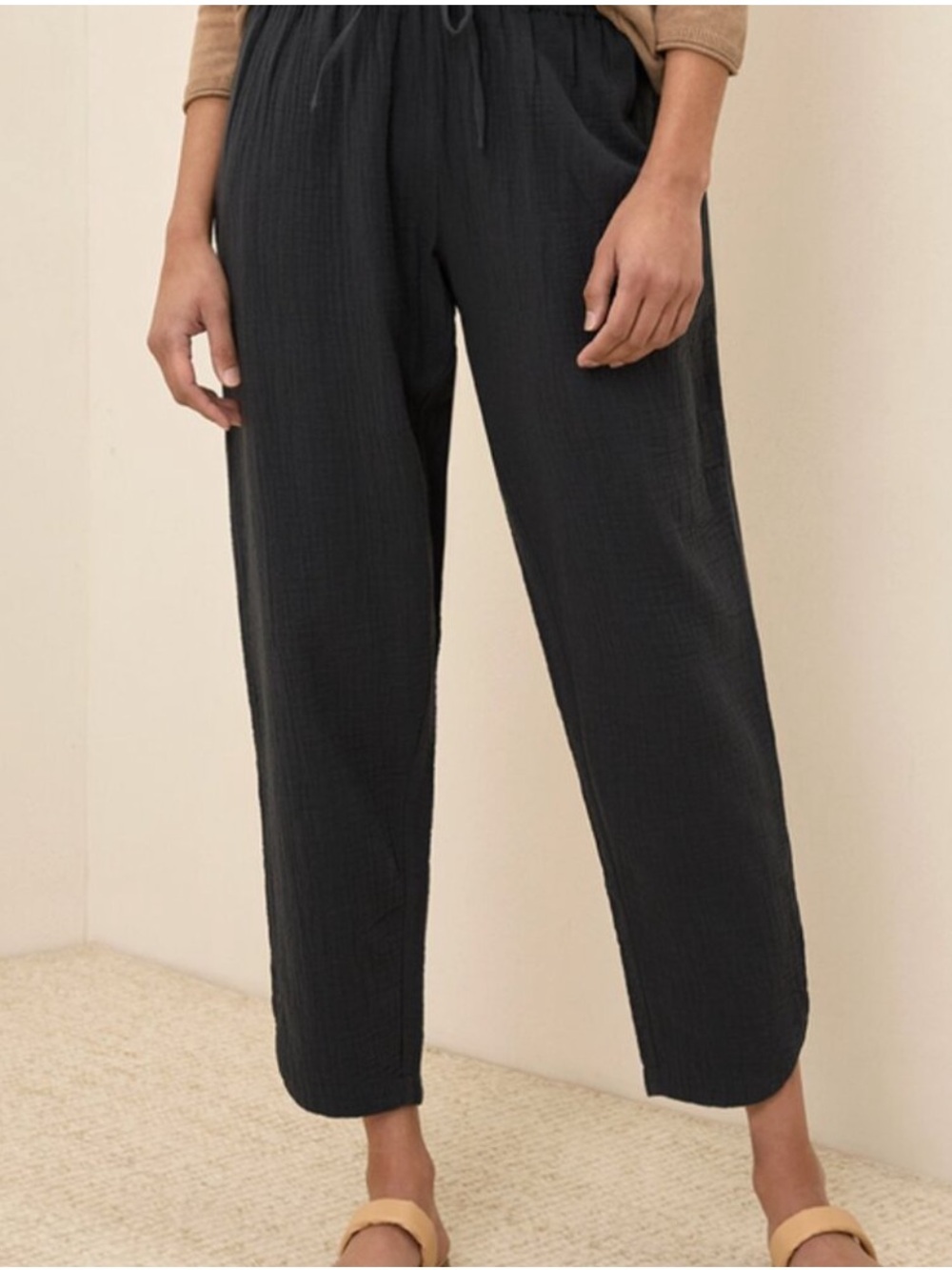 Pact Coastal double gauze pull-on organic cotton pants